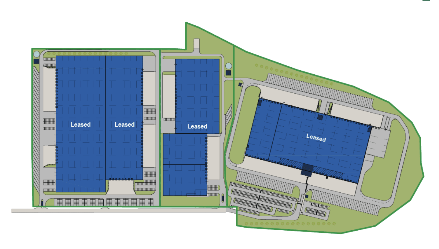 Warehouses for rent in Warehouses GLP Sosnowiec Logistics Centre. Siteplan.
