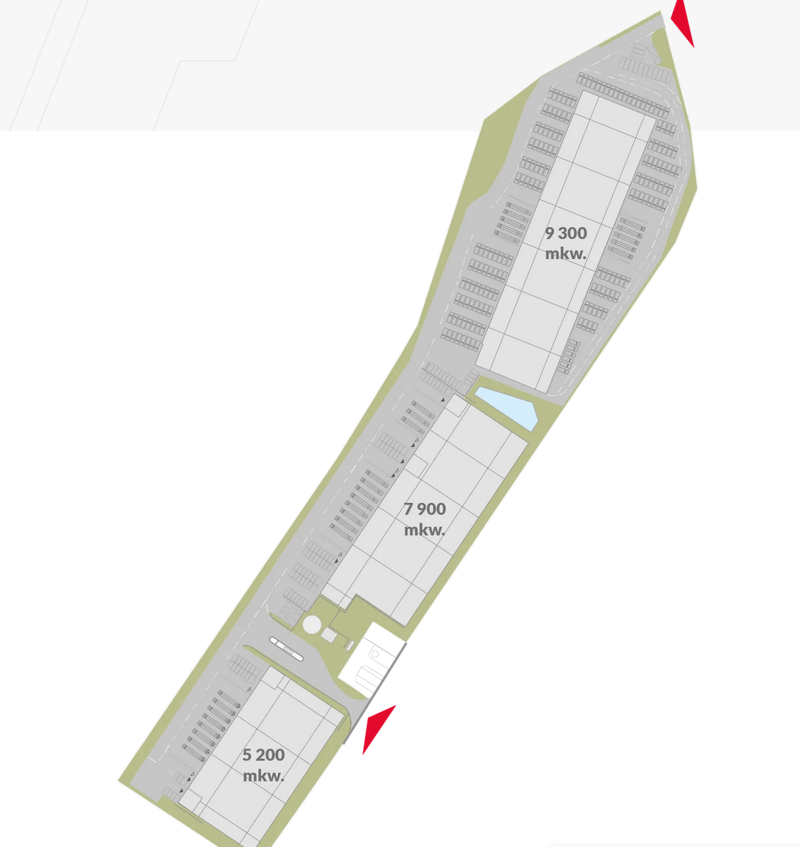 Warehouses for rent in Warehouses Sosnowiec Logistics Centre. Siteplan.