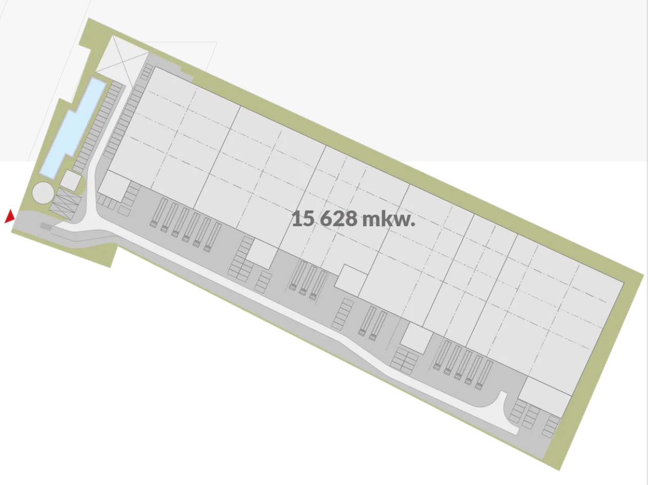 Warehouses for rent in Warehouses 7R City Flex Gdynia. Siteplan.