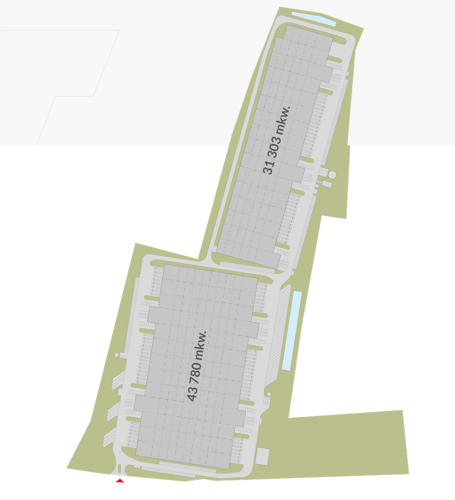 Warehouses for rent in Warehouses 7R Park Legnica. Siteplan.