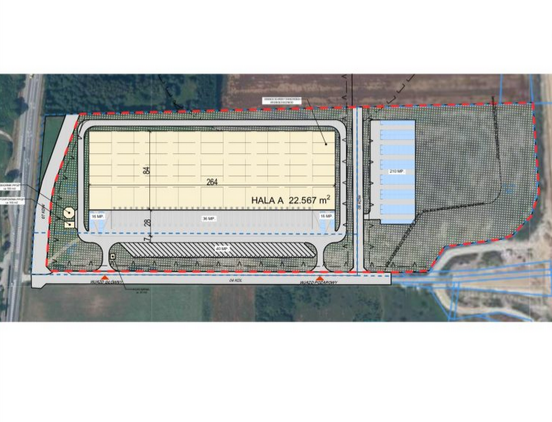 Warehouses for rent in Warehouses Next Step Goleniów. Siteplan.