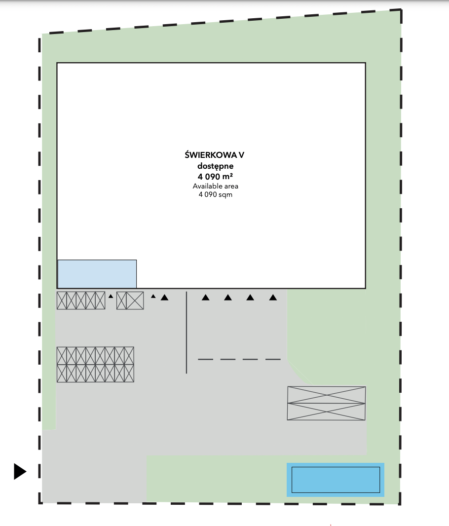 Warehouses for rent in Warehouses Jakon Niepruszewo. Siteplan.