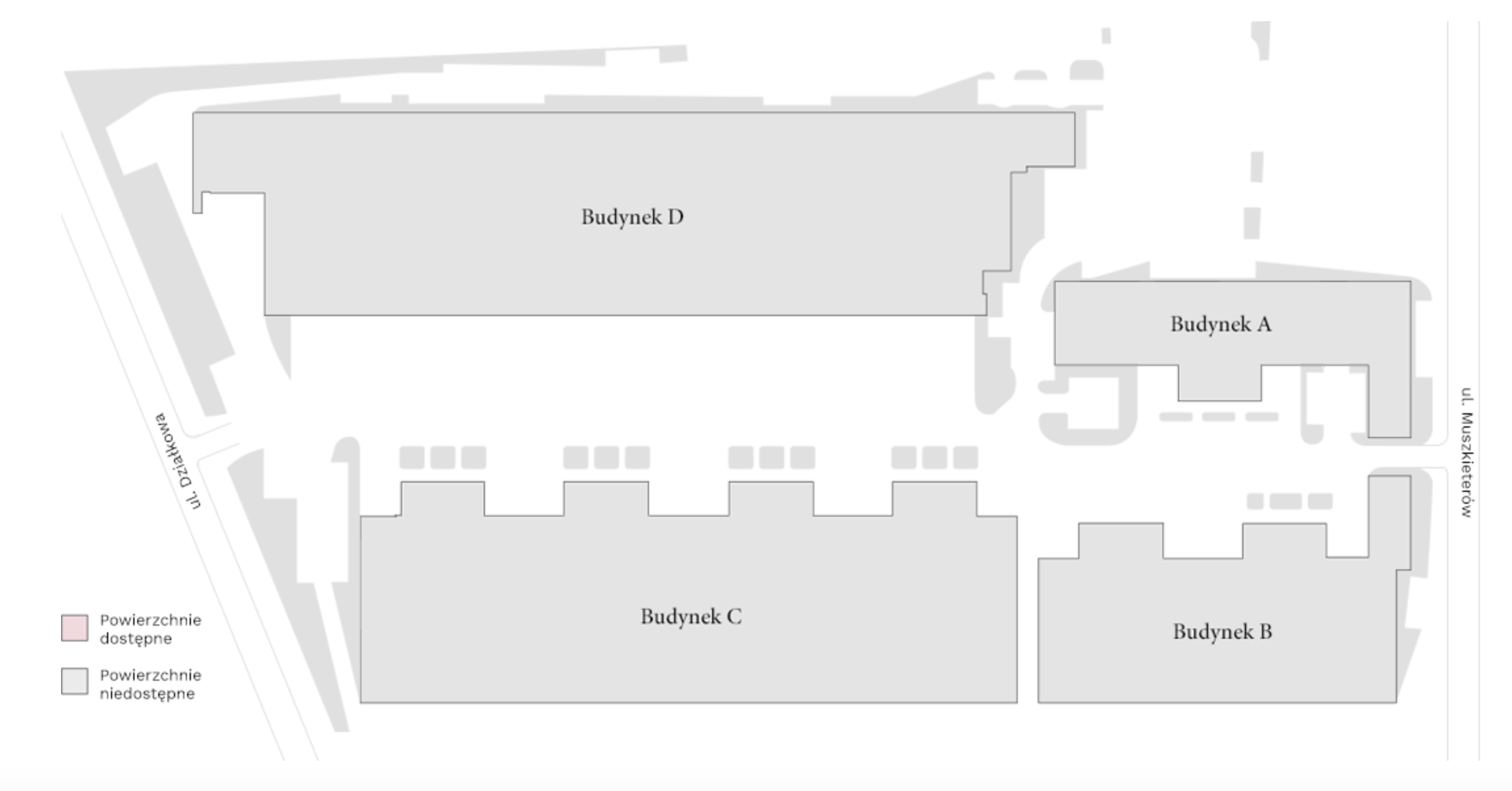 Warehouses for rent in Warehouses Manhattan Distribution Center. Siteplan.